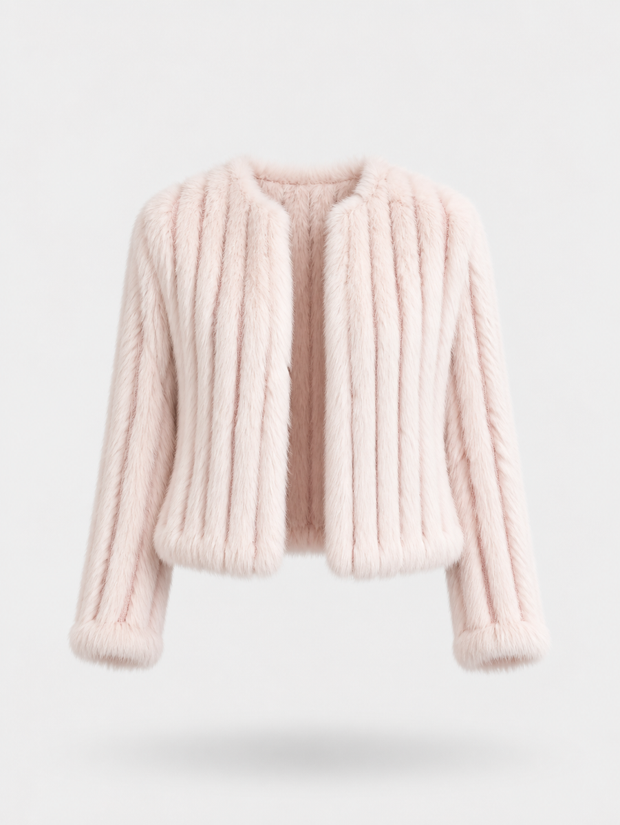 Short Rabbit Jacket – Pearls & Roses