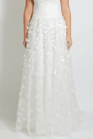 Flutter Embroidery Overskirt $1800